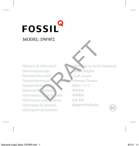 fossil group warranty.